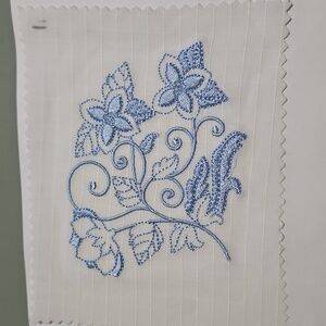 Handmade machine embroidery patch